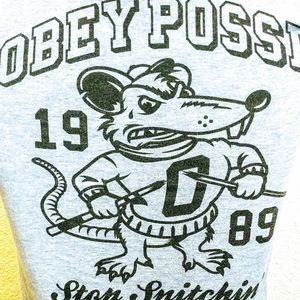 Obey Posse "Stop Snitchin" T Shirt. Small